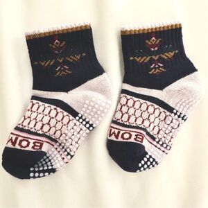 Bombas Toddler Snowflake Gripper Socks, 2-pack